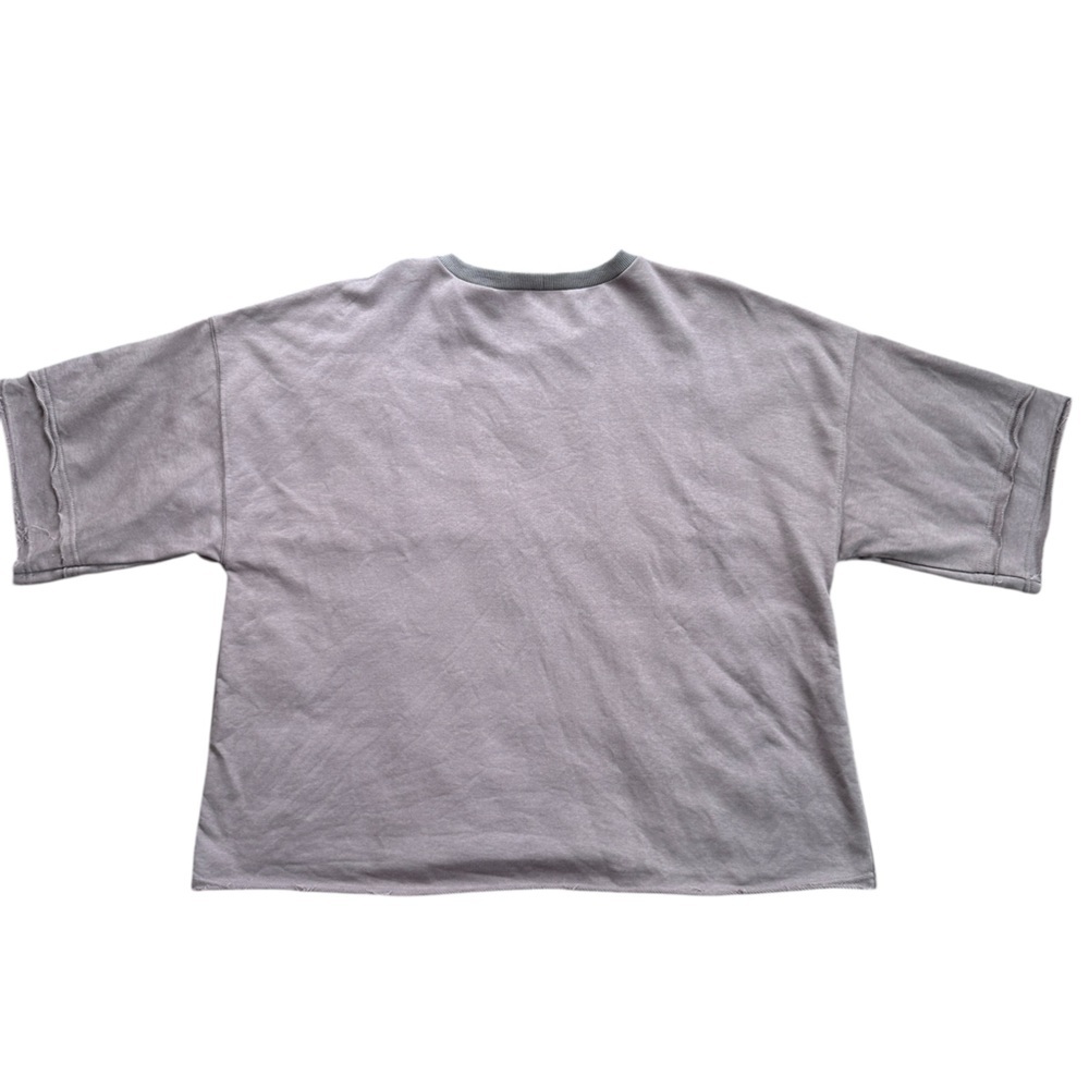 Easel Short Sleeve Colorblock patchwork sweatshir… - image 2